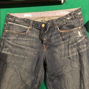 Gap 1969 Sexy Boot, 31/12 slightly distressed jean